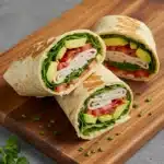 California Club Wrap with turkey and avocado