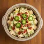 Jalapeño Popper Chicken Salad with bacon and jalapeños