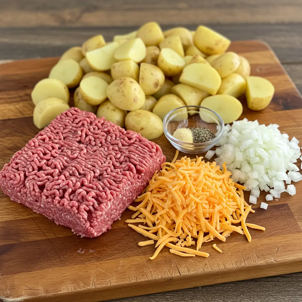 Cheeseburger Potato Skillet – Easy One-Pan Comfort Food Classic 5 Ingredients for cheeseburger potato skillet