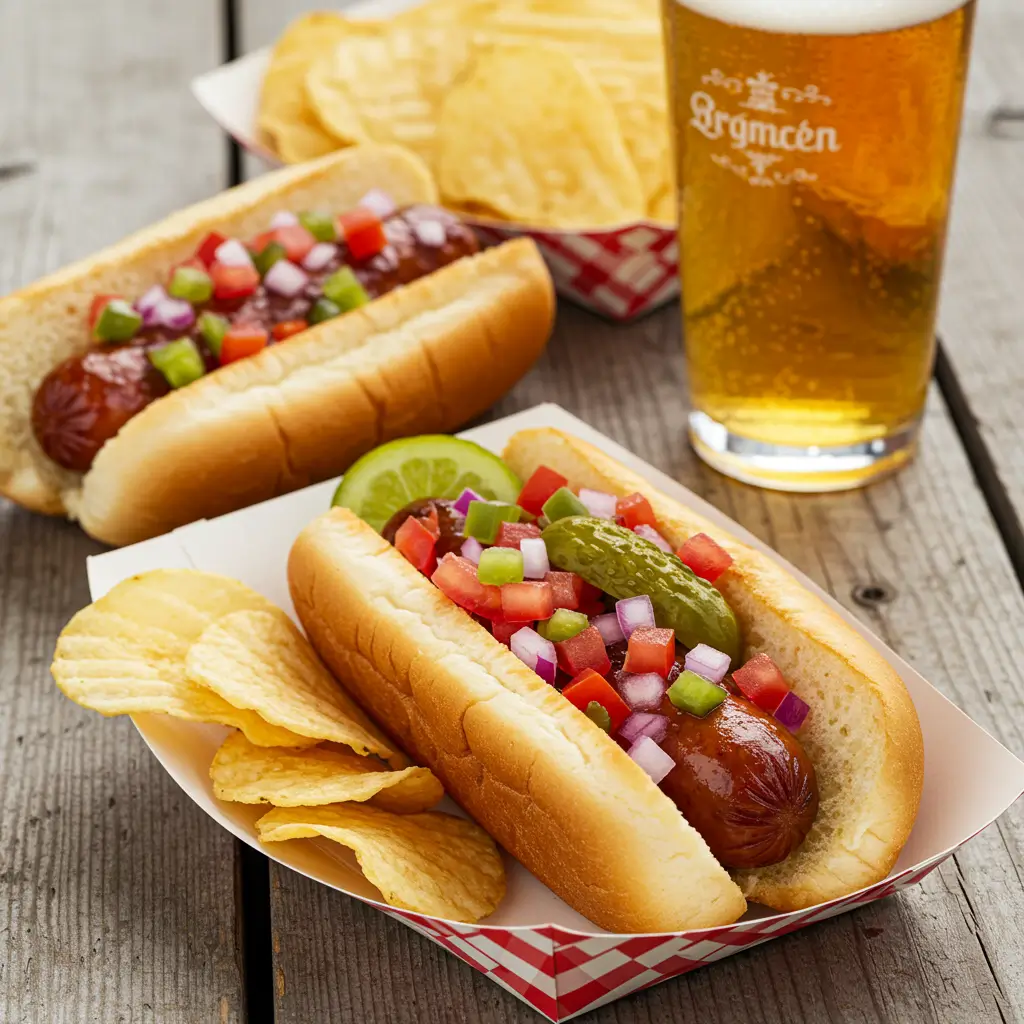 Pickle de Gallo: Tangy, Crunchy Salsa Twist That Elevates Everything 7 Pickle de Gallo served on hot dog