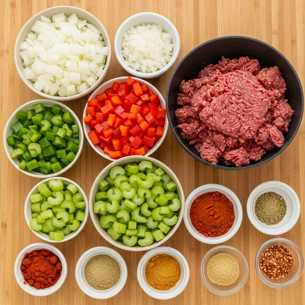 Recipe Cajun Dirty Rice with Ground Beef – Authentic Louisiana Flavor 5 Ingredients for Recipe Cajun dirty rice
