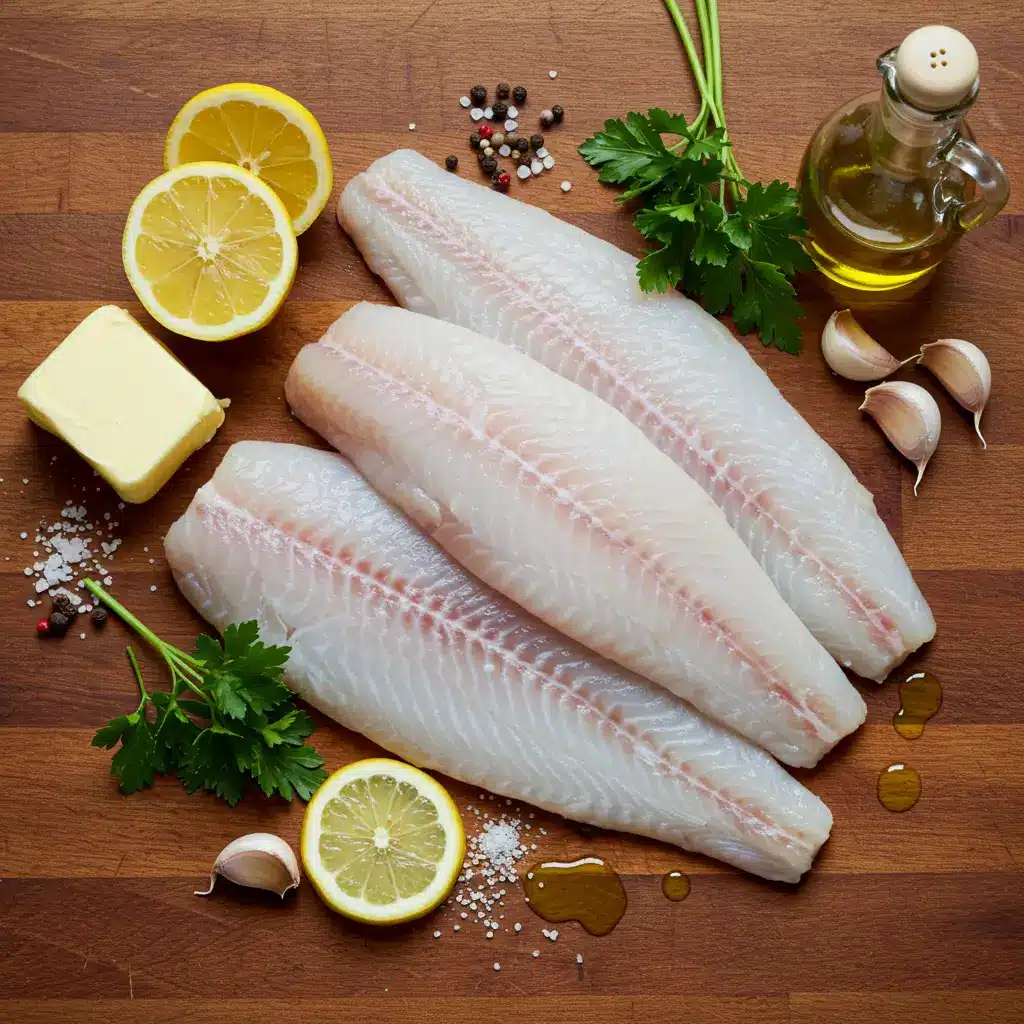 Baked Chilean Sea Bass Recipe for Tender, Flavorful Perfection 5 baked chilean sea bass ingredients on wooden table