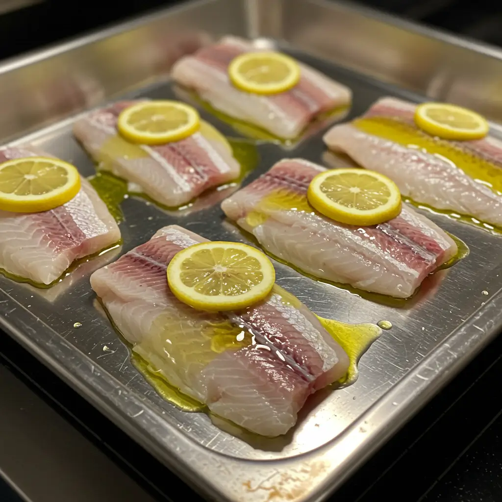 Baked Chilean Sea Bass Recipe for Tender, Flavorful Perfection 6 baked chilean sea bass ready for oven with lemon slices