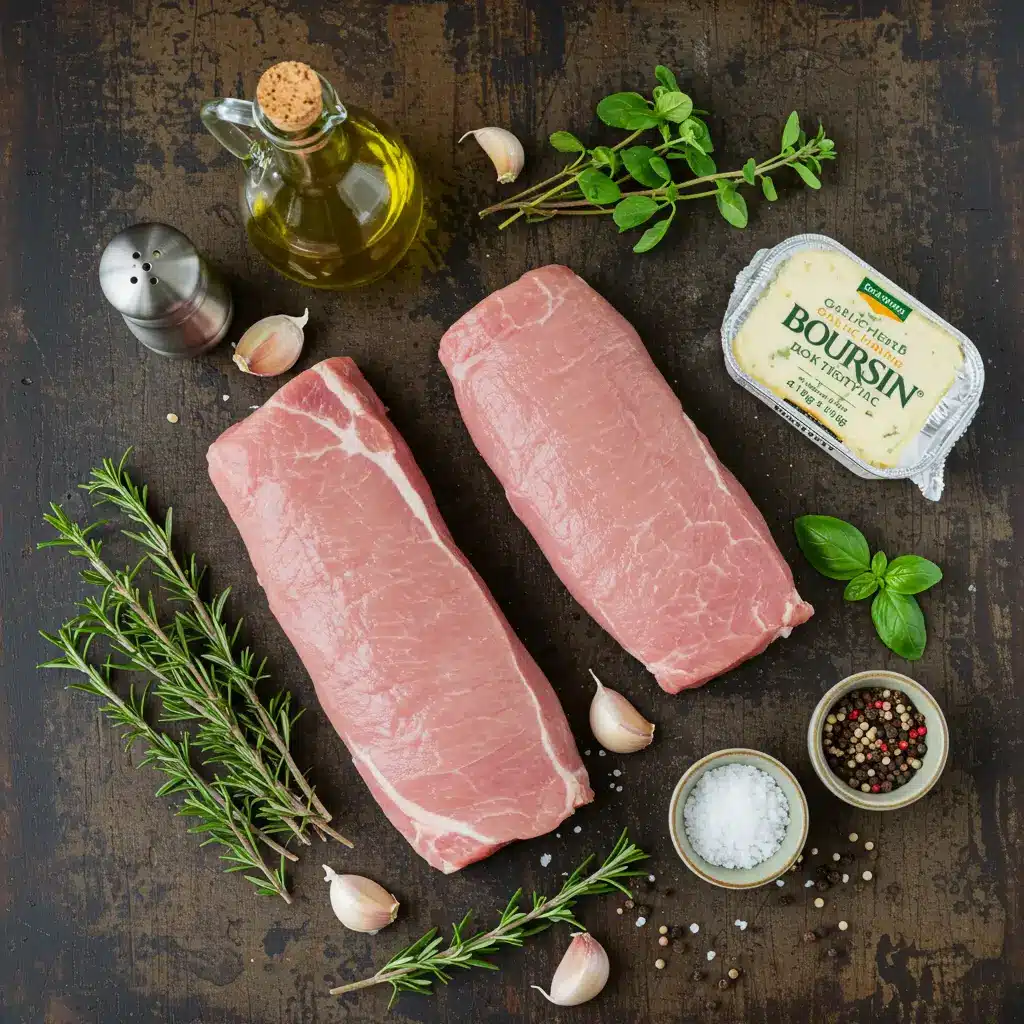 Boursin Pork Tenderloin: The Ultimate Creamy Herb Recipe You’ll Love 6 Ingredients for Boursin Pork Tenderloin recipe