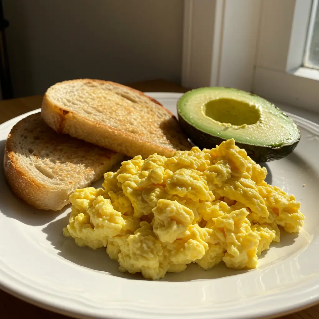 Crockpot Scrambled Eggs: The Best Slow Cooker Breakfast Recipe Ever 7 Crockpot scrambled eggs served for breakfast