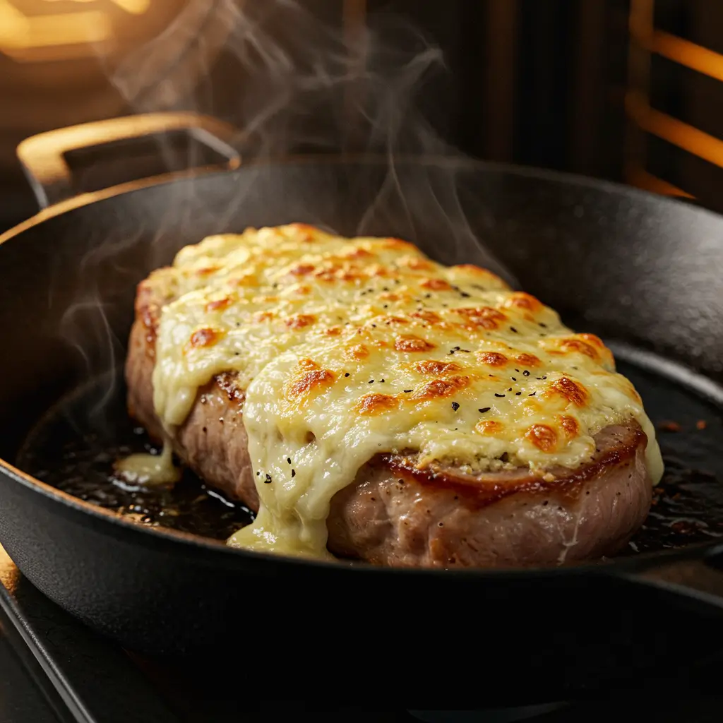 Boursin Pork Tenderloin: The Ultimate Creamy Herb Recipe You’ll Love 8 Pork tenderloin roasting with Boursin cheese crust