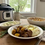 Instant Pot Mississippi Pot Roast with pepperoncini and butter