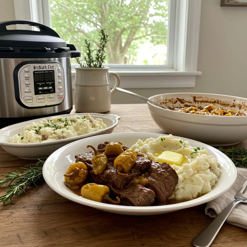 Instant Pot Mississippi Pot Roast: Easy, Flavorful, Fall-Apart Dinner 7 Instant Pot Mississippi Pot Roast with pepperoncini and butter