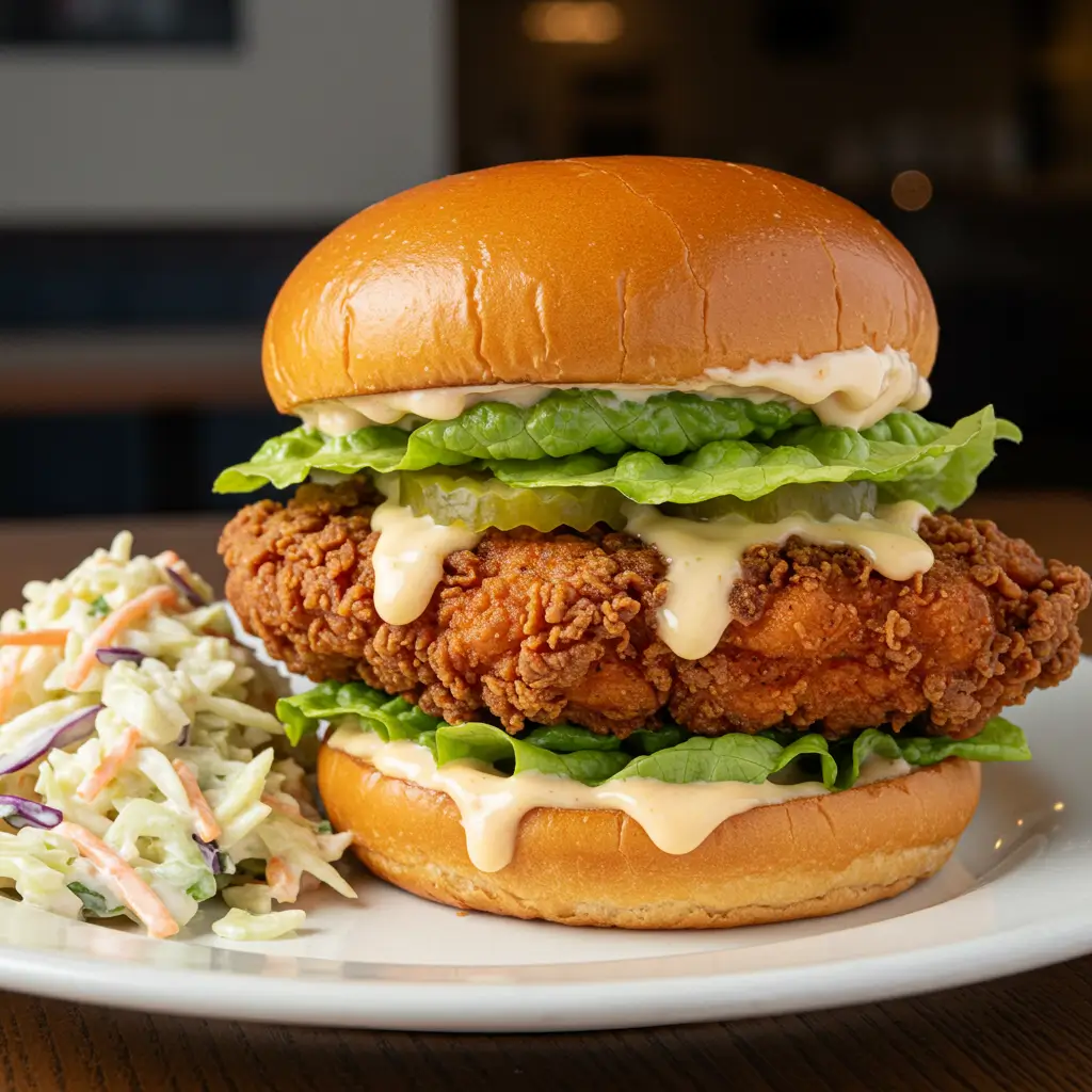Pickle Brined Fried Chicken: Crispy, Tangy, and Totally Addictive 7 Pickle brined fried chicken platter with dipping sauces