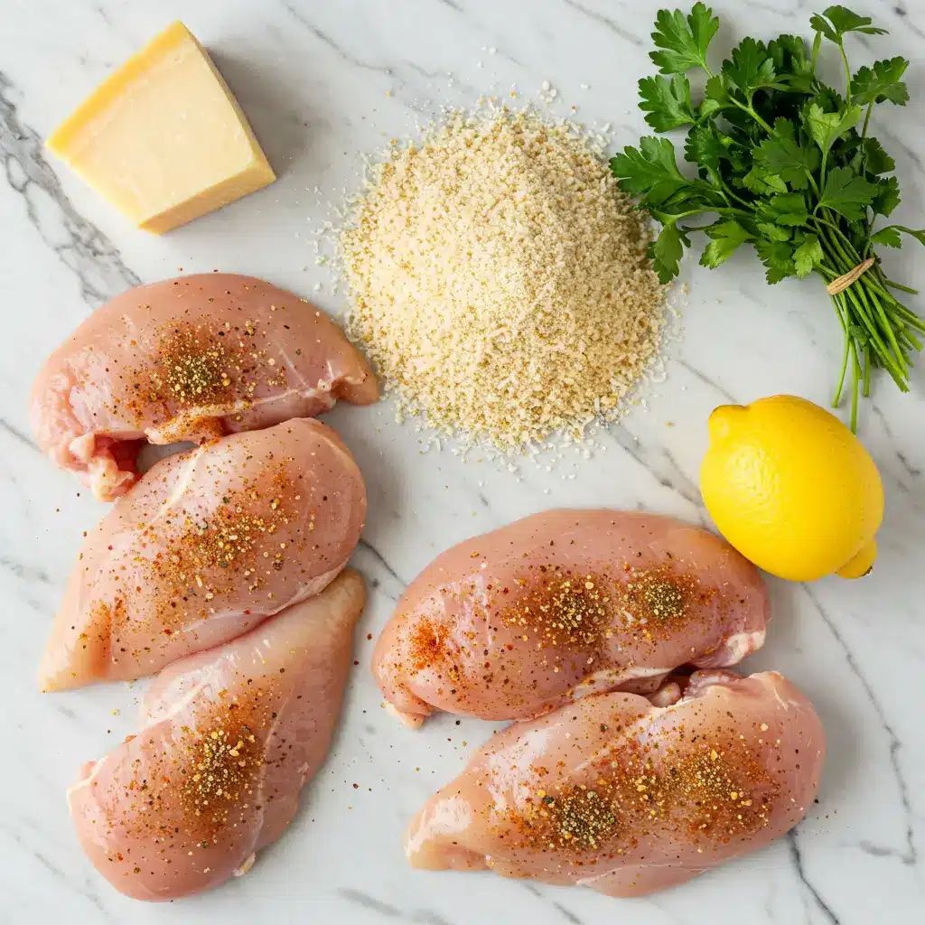 Baked Parmesan Crusted Chicken – Crispy, Juicy, and Bursting with Flavor 5 Ingredients for Baked Parmesan Crusted Chicken recipe