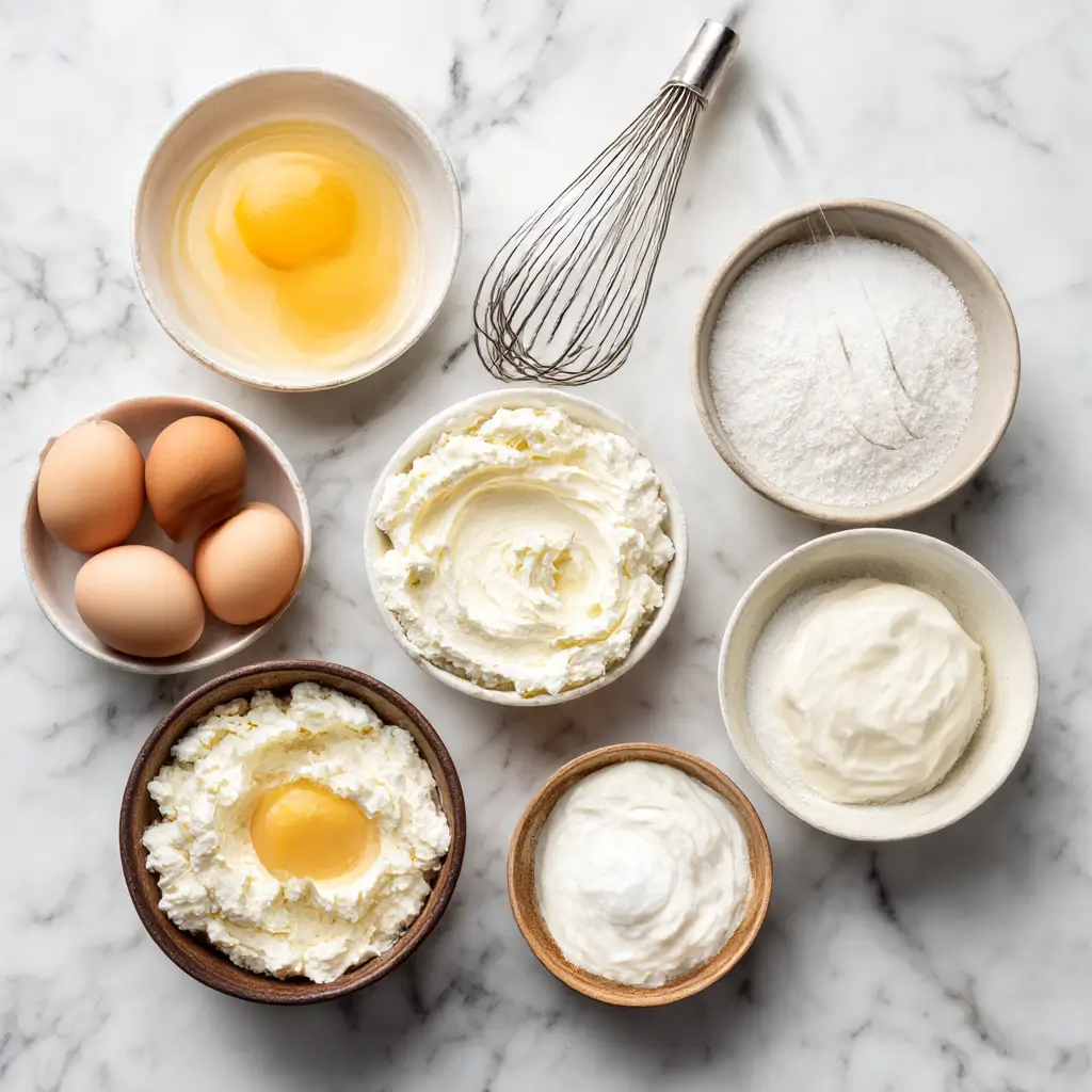 Ingredients for making cloud bread