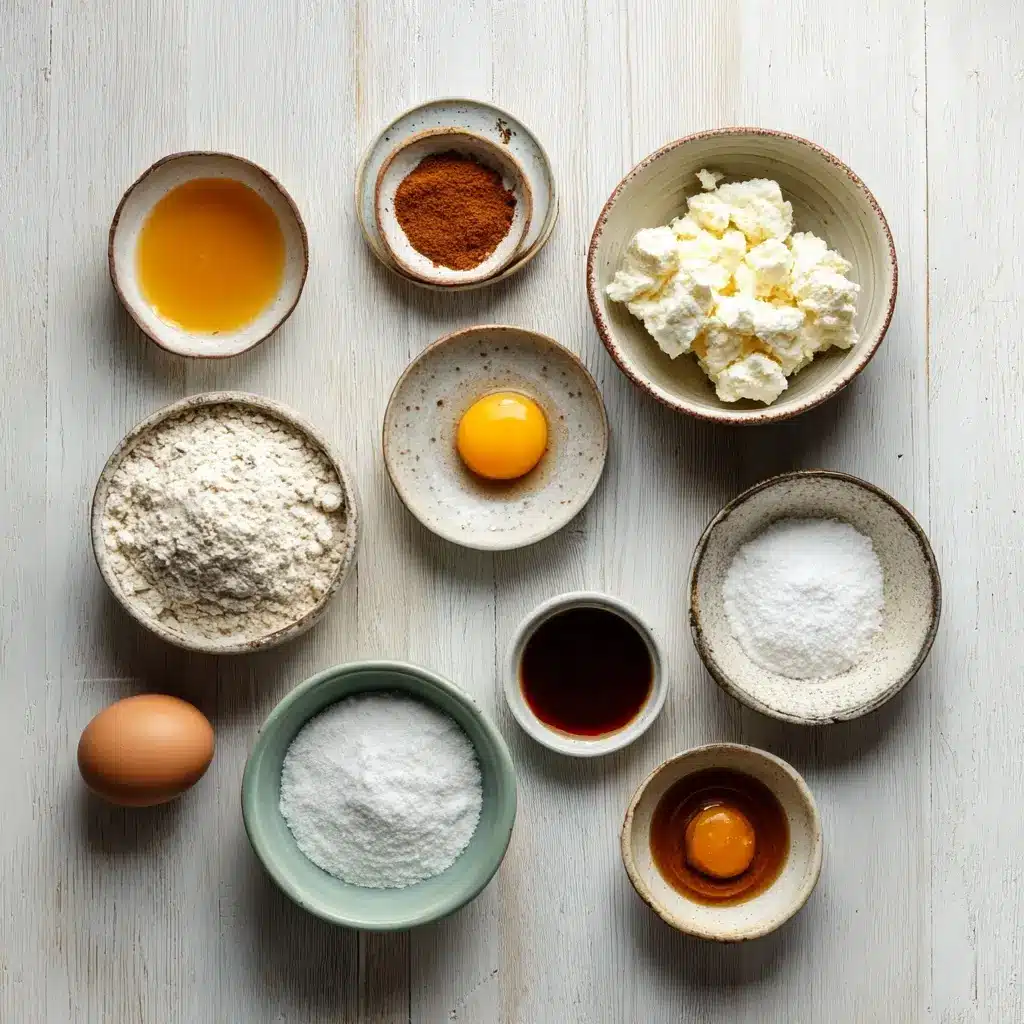 Ingredients for cottage cheese cinnamon roll mug cake