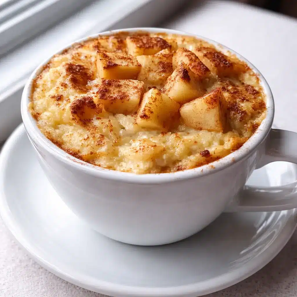 Apple Pie Cottage Cheese Mug Cake (High-Protein Microwave Dessert)