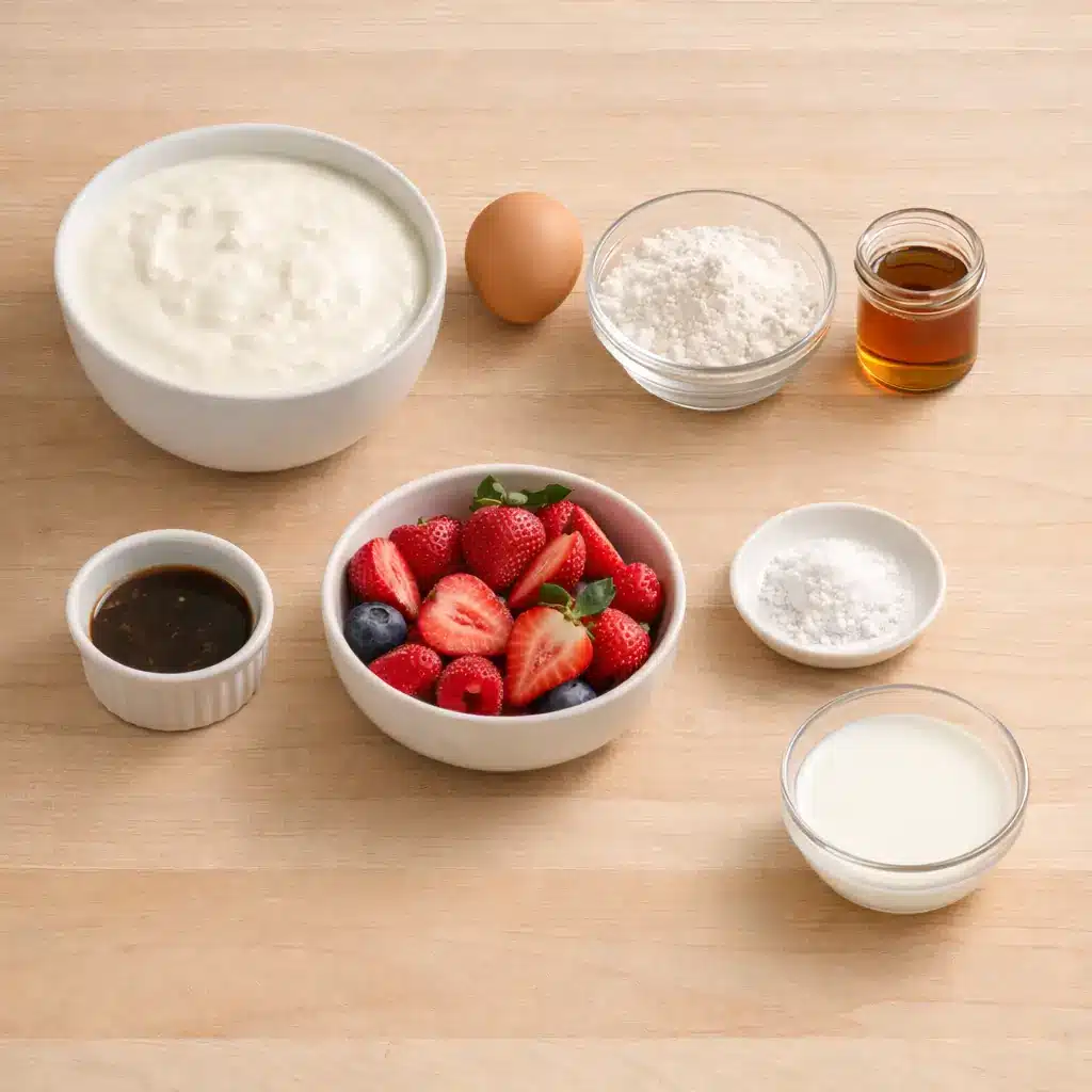 Strawberry Vanilla Cottage Cheese Mug Cake 3 strawberry vanilla cottage cheese mug cake ingredients