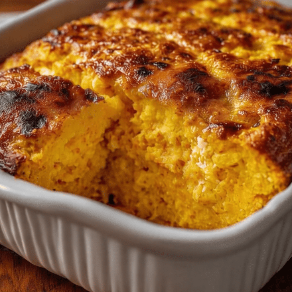 Viral pumpkin cottage cheese bake with a creamy custard texture and warm fall spices