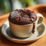 3-Ingredient Chocolate Cottage Cheese Mug Cake 4 Rich and creamy 3 ingredient chocolate cottage cheese mug cake in a ceramic mug