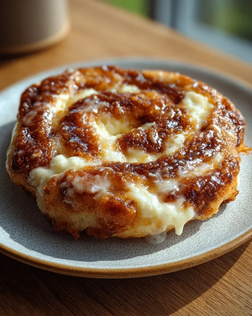 Fluffy cinnamon swirl cloud bread baked until golden and airy