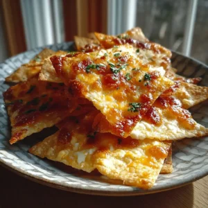 Crispy cottage cheese nacho style chips baked golden brown served with salsa and guacamole