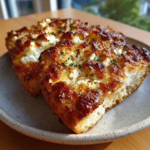 Sliced flourless cottage cheese bread on wooden board