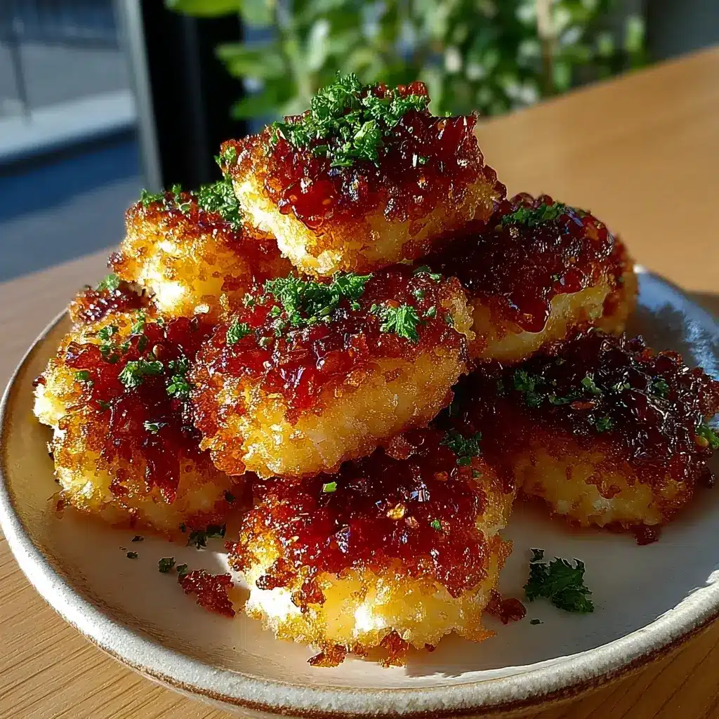 Golden 2-ingredient cottage cheese tater tot bites split open to show the soft inside