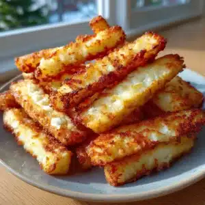 2-Ingredient Cottage Cheese Zero-Potato Fry Sticks