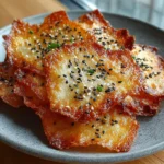 Ultra-thin crispy everything bagel chips served on parchment with dip