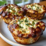 Cottage Cheese Chicken Pot Pie Cups — No Crust Lava Pull