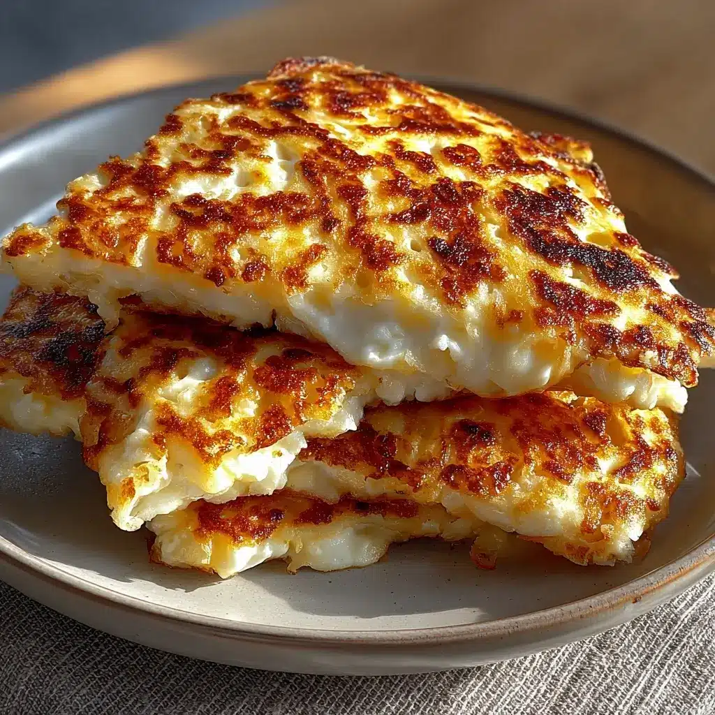 Golden cottage cheese grilled cheese foldover pockets with melted cheese pull