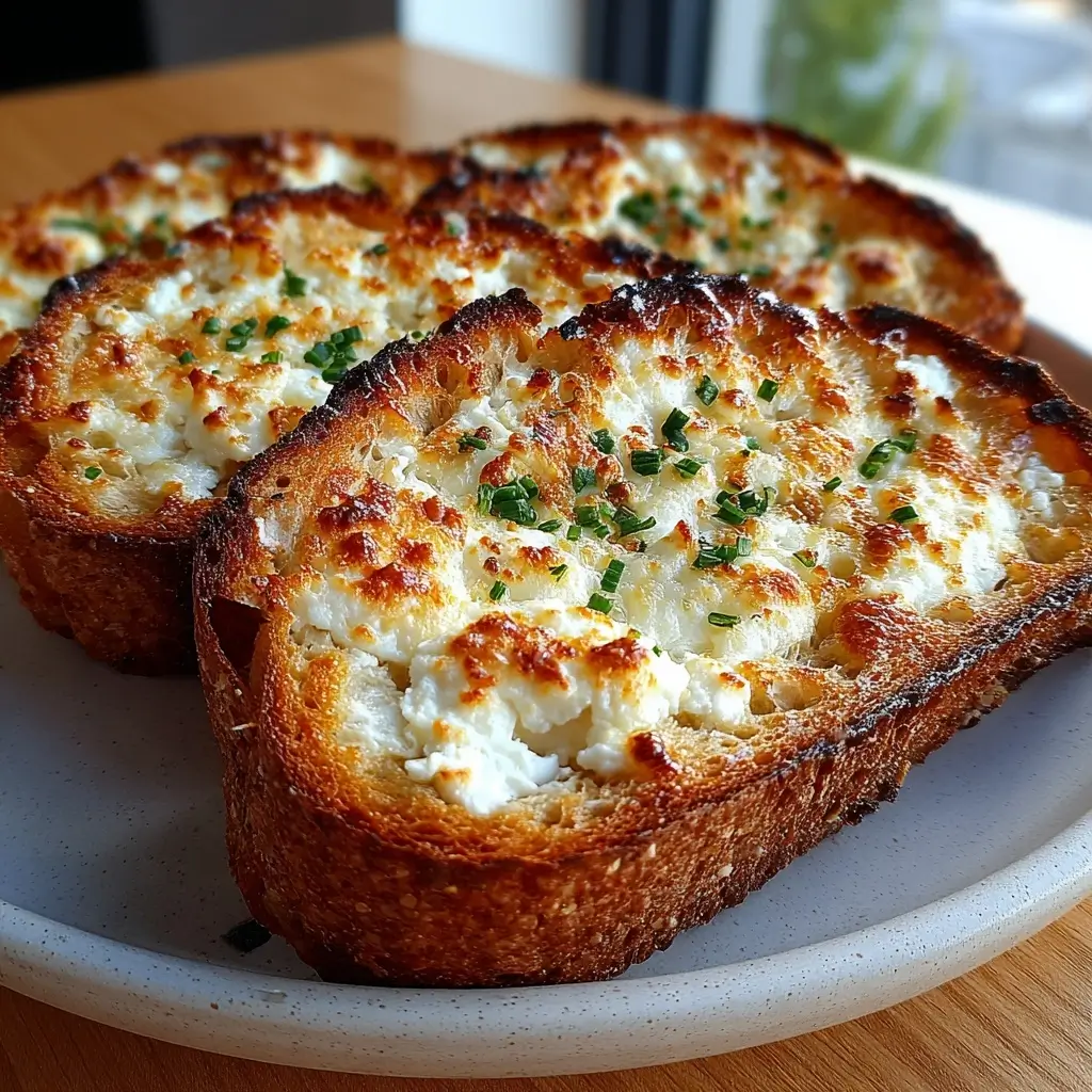Cottage Cheese Garlic Toast Loaf Slices