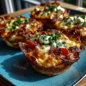 Cottage Cheese Taco Pizza Cups