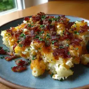 Cottage Cheese Bacon Cheddar Hash Grid