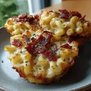 Cottage Cheese Bacon Mac & Cheese Melt Towers