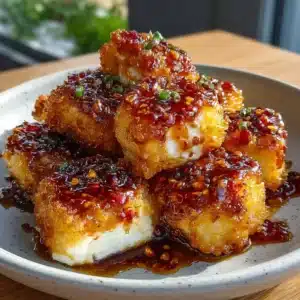 Cottage Cheese Buffalo Chicken Poppers