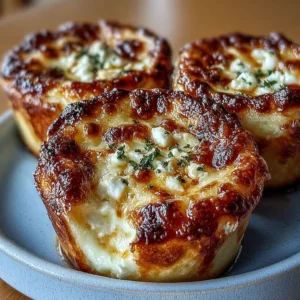 Golden cottage cheese French onion soup cups with melted cheese and caramelized onions