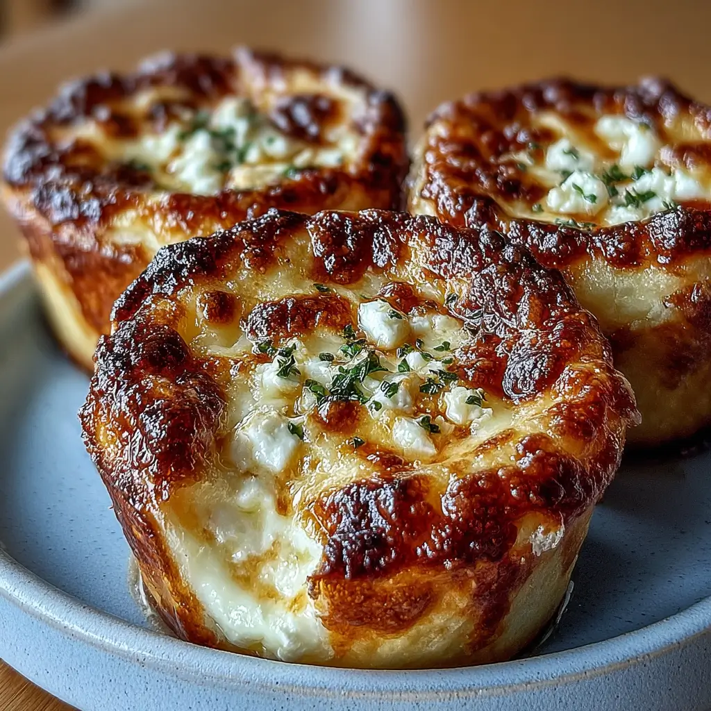 Golden cottage cheese French onion soup cups with melted cheese and caramelized onions
