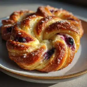 Cottage Cheese Lemon Blueberry Soft Twists