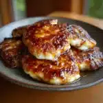 Cottage Cheese Warm Apple Fritter Slices with cinnamon and creamy baked filling