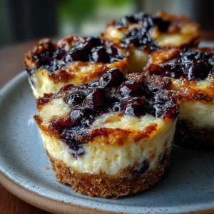Cottage Cheese Wild Blueberry Pie Cups