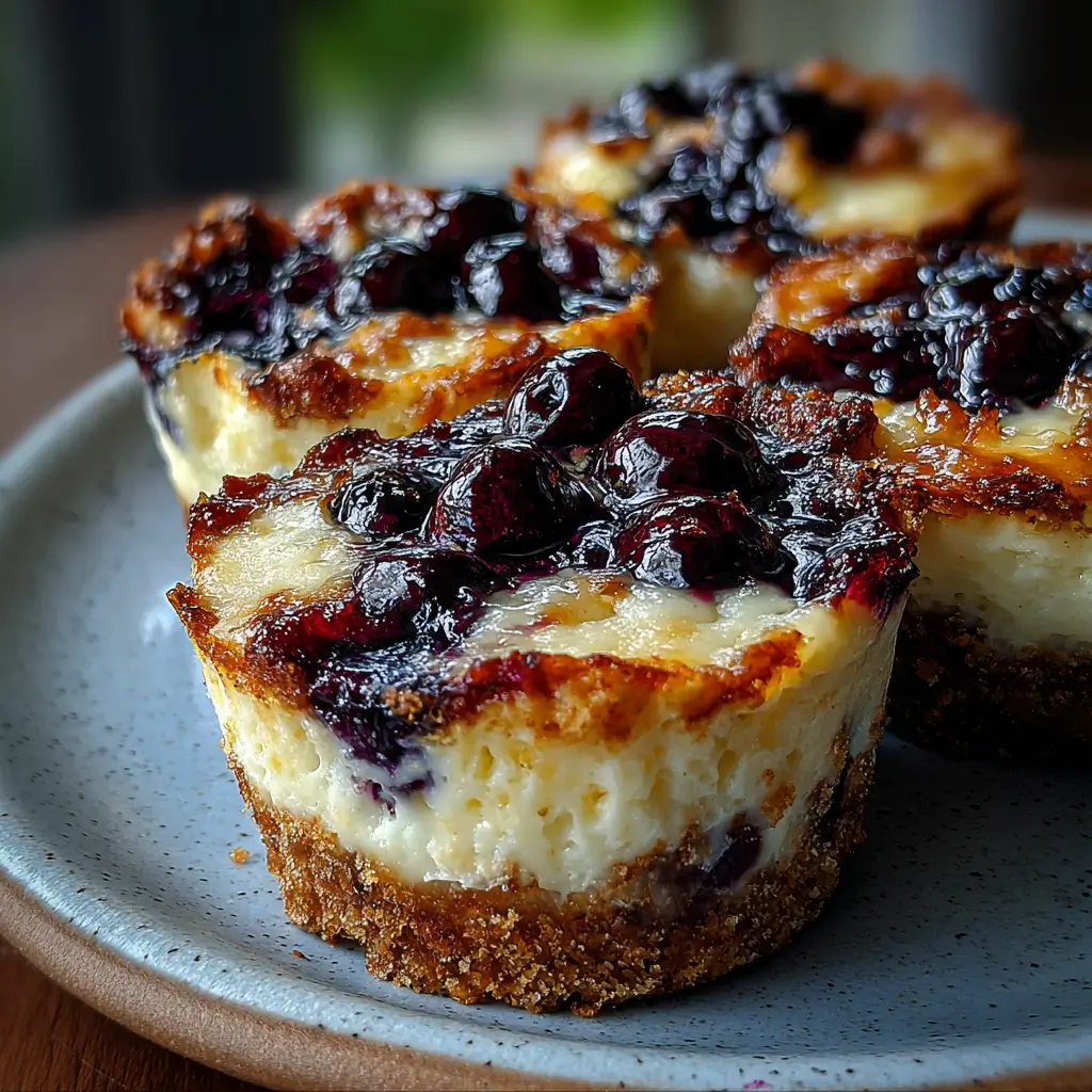 Cottage Cheese Wild Blueberry Pie Cups
