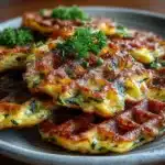 Cottage Cheese Zucchini Fritter Waffle Grid — Zero-Flour Crunchy Edge Reveal 2 Cottage Cheese Zucchini Fritter Waffle Grid — Zero-Flour Crunchy Edge Reveal