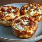 Muffin Tin Cottage Cheese Bacon Egg Cups — No Flour Melt Pull
