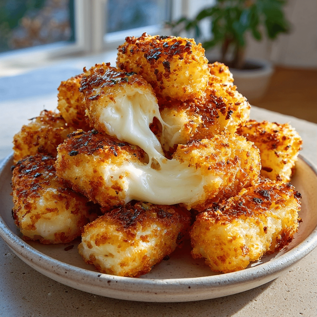 Mozzarella Stick Cottage Cheese Bites — Zero-Breadcrumb Cheese Pull