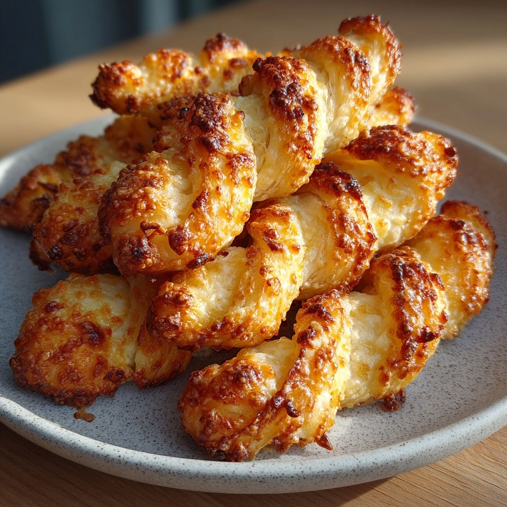 Golden Cottage Cheese Garlic Parmesan Twists — Zero-Dough Soft Pull