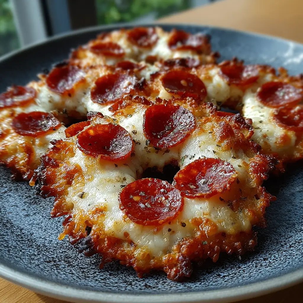 Spicy Pepperoni Cottage Cheese Cracker Rings — No Dough Snap Crack