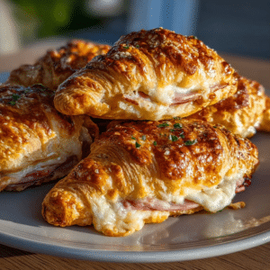 Smoky Ham & Swiss Cottage Cheese Foldovers — No Dough Hot Melt Pull