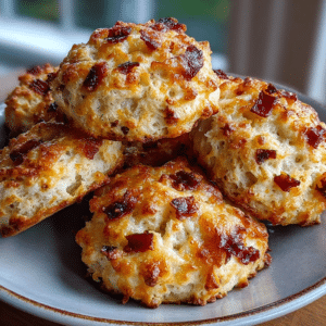 No-Flour Cottage Cheese Cheddar Turkey Bacon Biscuit Bites — Steam Tear