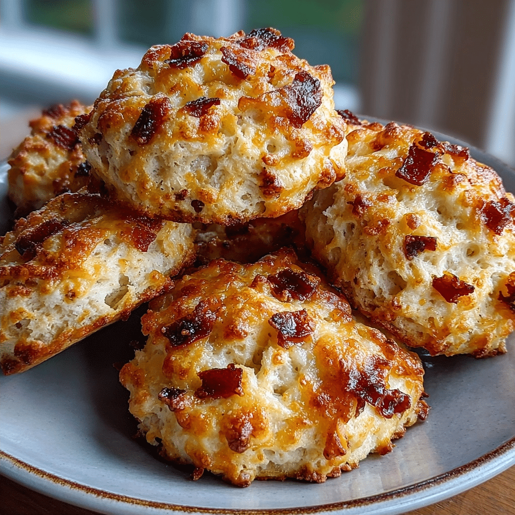 No-Flour Cottage Cheese Cheddar Turkey Bacon Biscuit Bites — Steam Tear