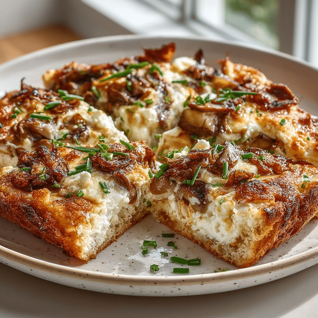 Philly Cheesesteak Cottage Cheese Skillet Slab — No Bread Golden Crust Break