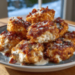 Crispy Cottage Cheese Chicken Bacon Ranch Bites — Zero-Breadcrumb Cheese Pull