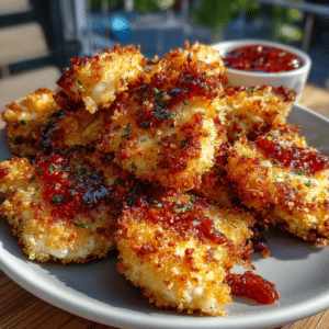 Chicken Parmesan Cottage Cheese Nuggets — Zero-Breadcrumb Lava Split